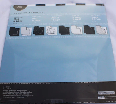 Creative Memories™ Papierpaket "Black & White"