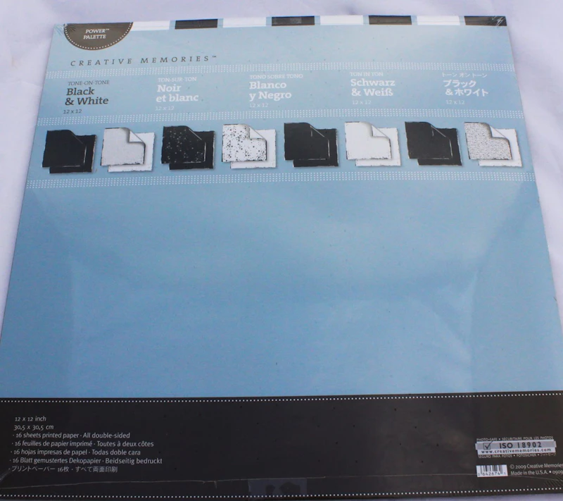 Creative Memories™ Papierpaket "Black & White"