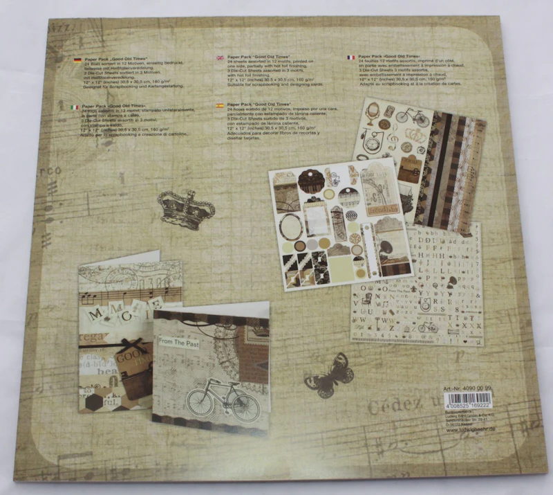 Scrapbook-Set "Good Old Times", Nostalgie