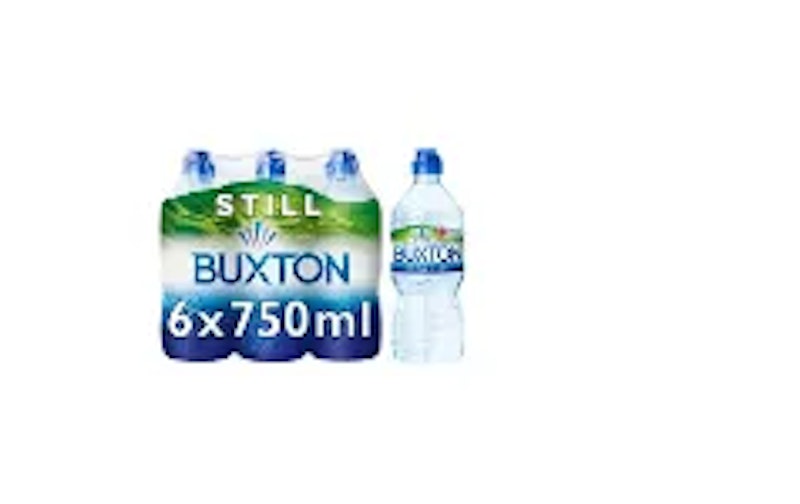 Buxton Still Natural Mineral Water Sports Cap Bottles 6x750