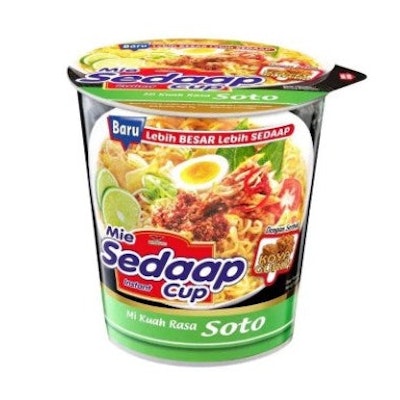 Mie sedaap cup kuah soto (Indomarket)