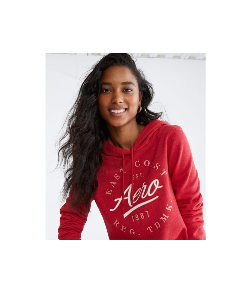 Aero Circle Pullover Hoodie Red