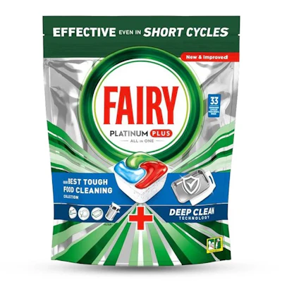 FAIRY-PLATINUM PLUS -33 pastilles lave-vaisselle 