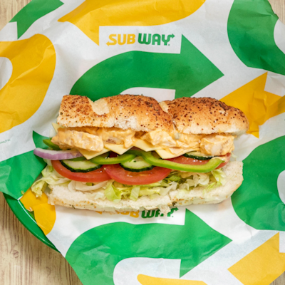 Double Cheese Chicken 12 inches (Subway)