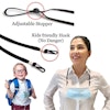 6/12 Pack Face Mask Lanyard for kids Adults Adjustable Length Strap Mask Holder
