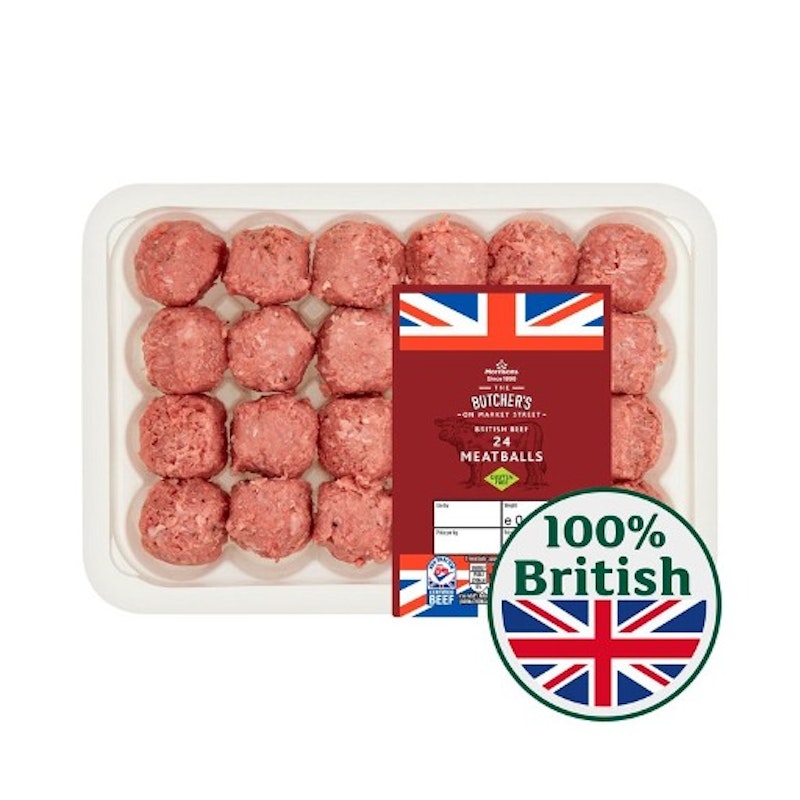  24 British Beef Meatballs 645g
