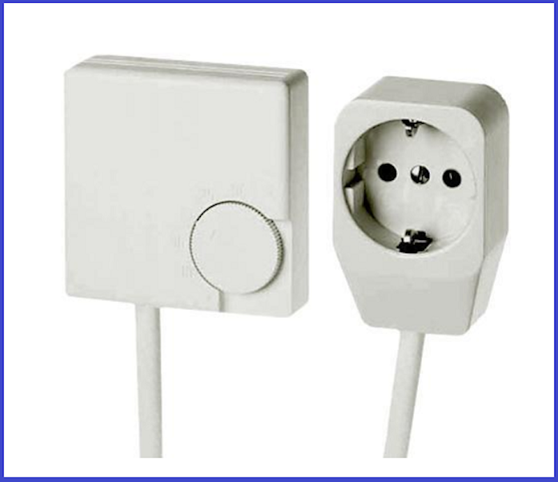 Thermostat analog mit Kabel und Steckdose