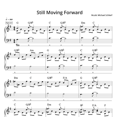 Noten: Still Moving Forward – Piano Solo