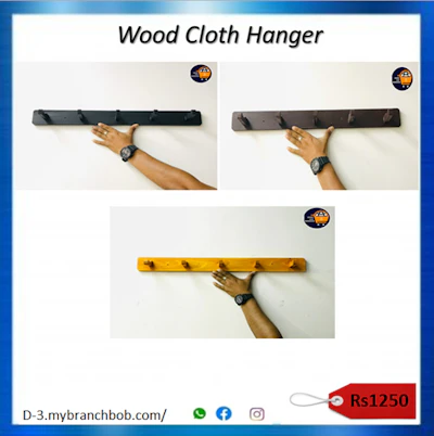 Wood cloth hanger