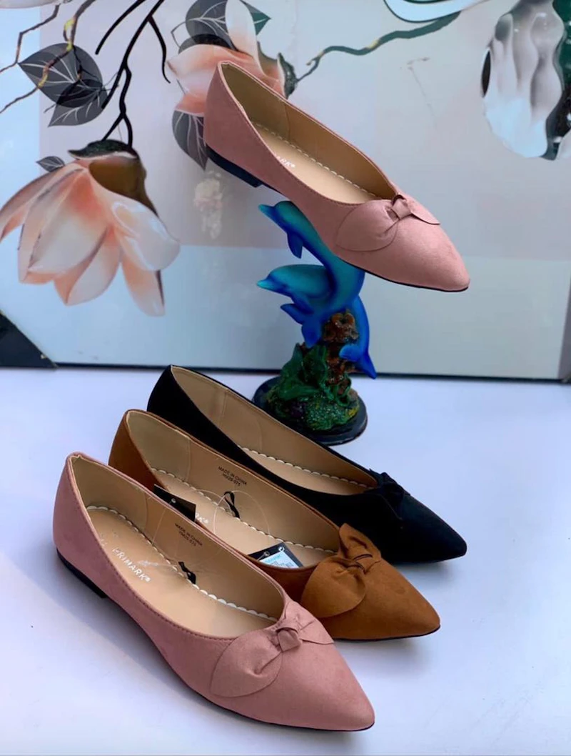 Pointed nose cover Shoe- Black, Gold, pink Wine - Size: 37-43