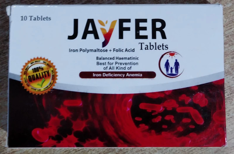 Jayfer (iron polymaltose+folic acid) tablet 