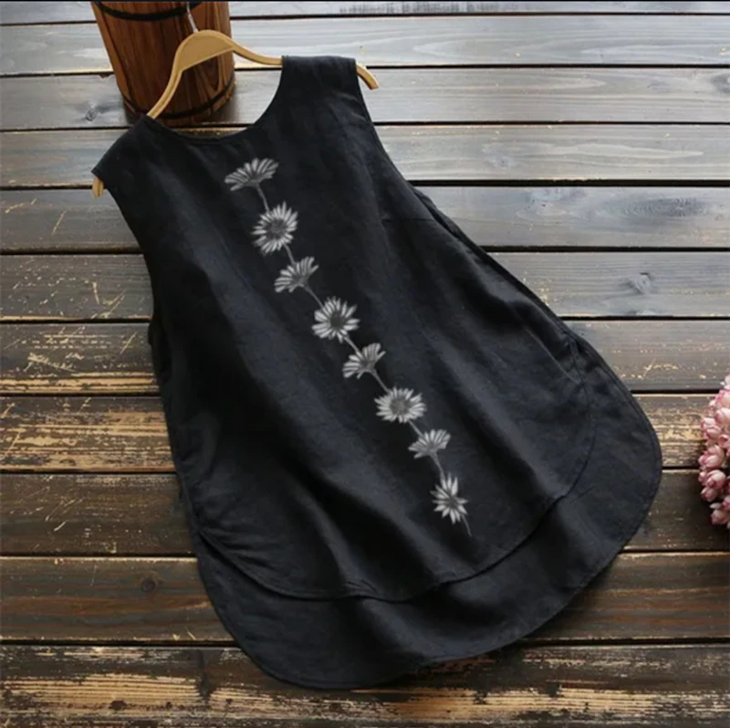 Sleeveless cotton Shirt for women 