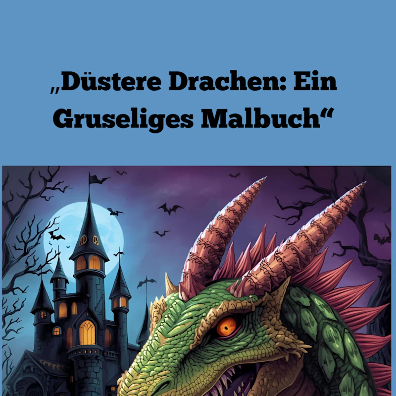 Düstere Drachen: Ein gruseliges Malbuch