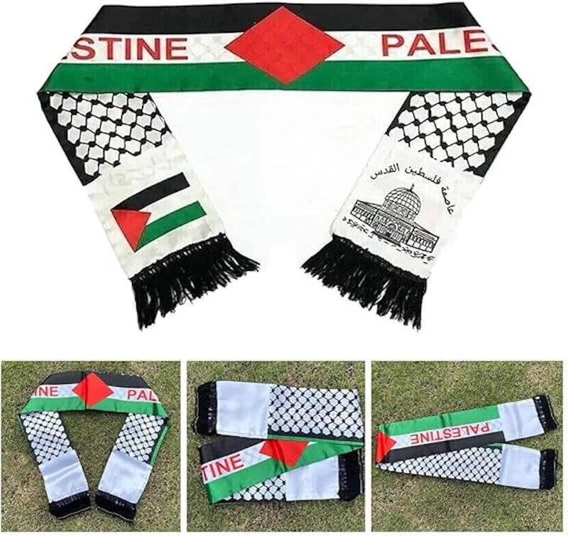 5 pcs Palestinian flag shawl scarf douple sided bandana