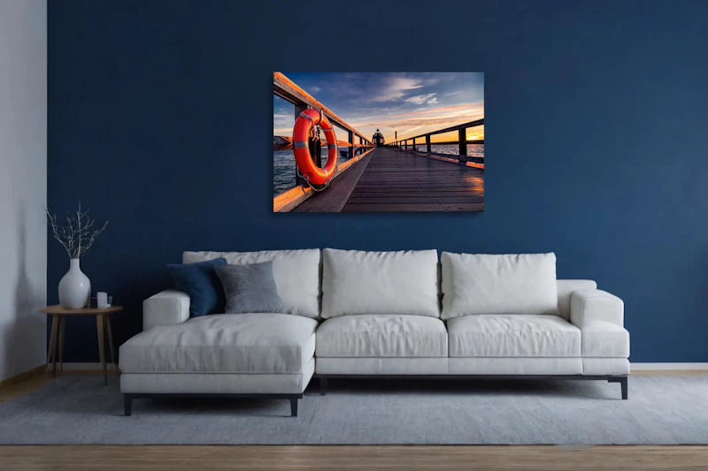 Sonnenaufgang auf der Seebrücke in Sellin