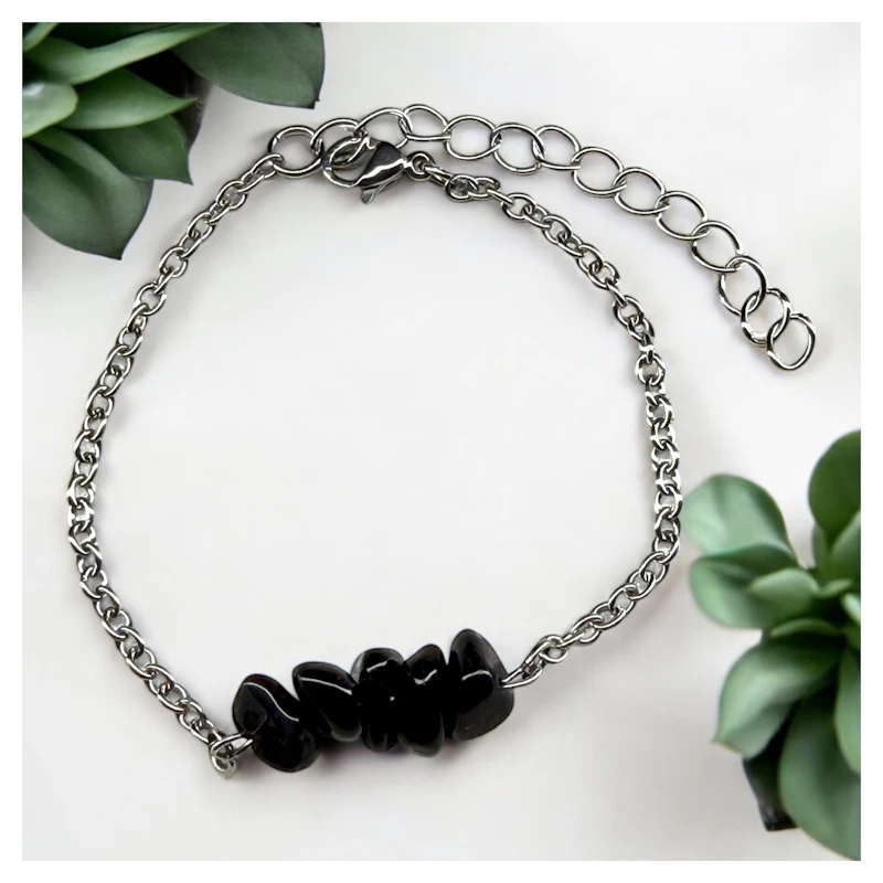 Armkettchen "Liara" mit Obsidian