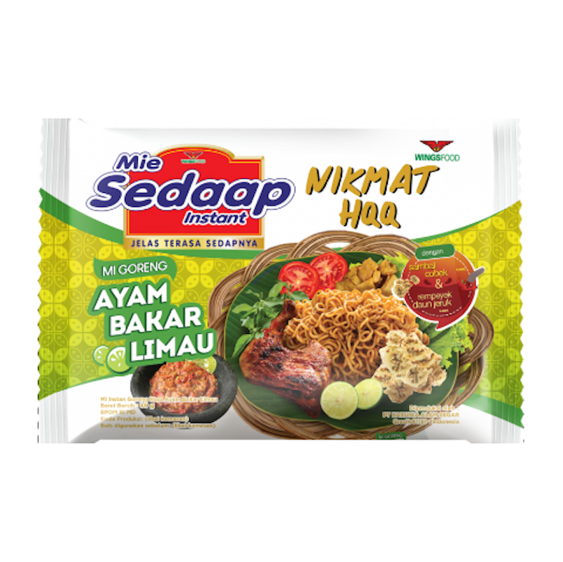 Mie sedaap instan ayam bakar limau (Indomarket)