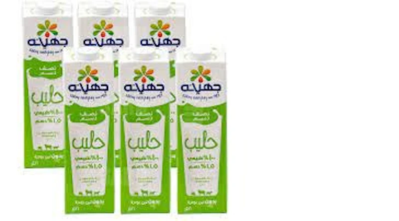 لبن جهينه لترنصف دسم