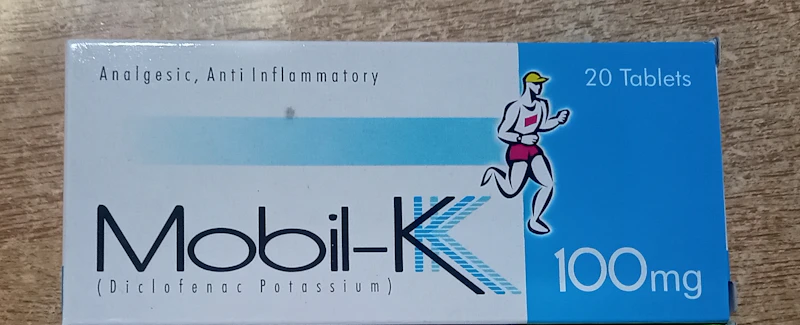 Mobil-k 100mg (Diclofenac sodium) tablet 