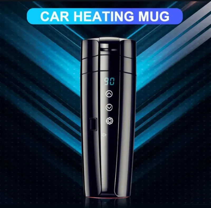 Smart heated kittle Touch screen car heated mug with temperature control