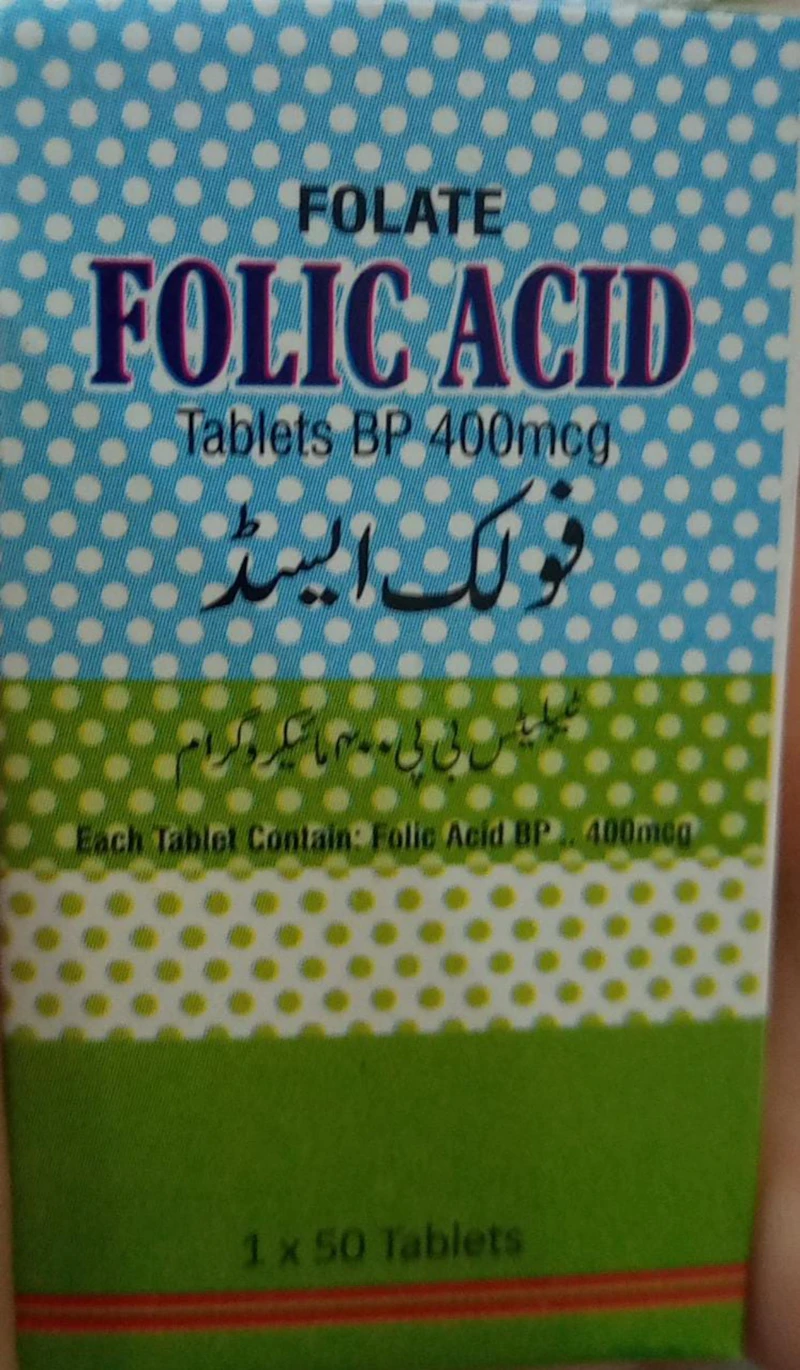 Folic Acid (BP 400mcg) Tablets 