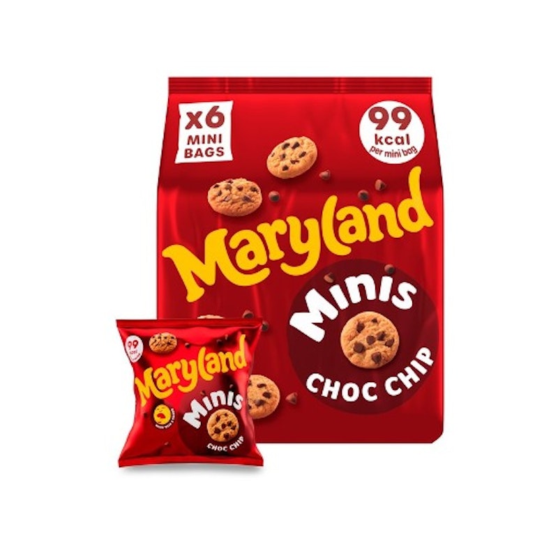 Maryland Cookies Minis Chocolate Chip 6 Pack 118.8g