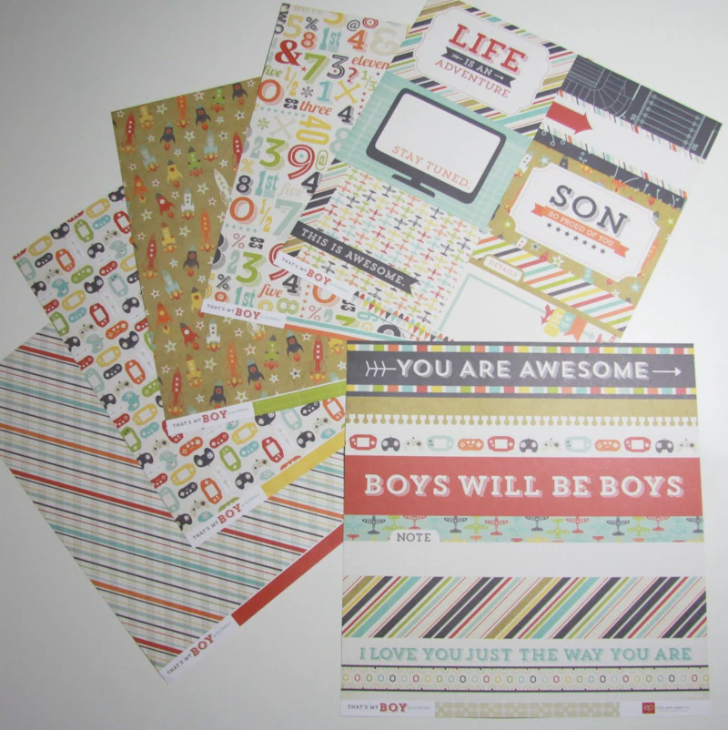Scrapbook - Set "That´s my Boy"