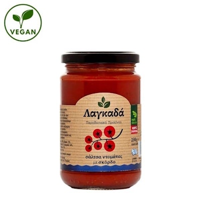 Lagada hausgemachte Vegane Tomatensoße mit Knoblauch 280g