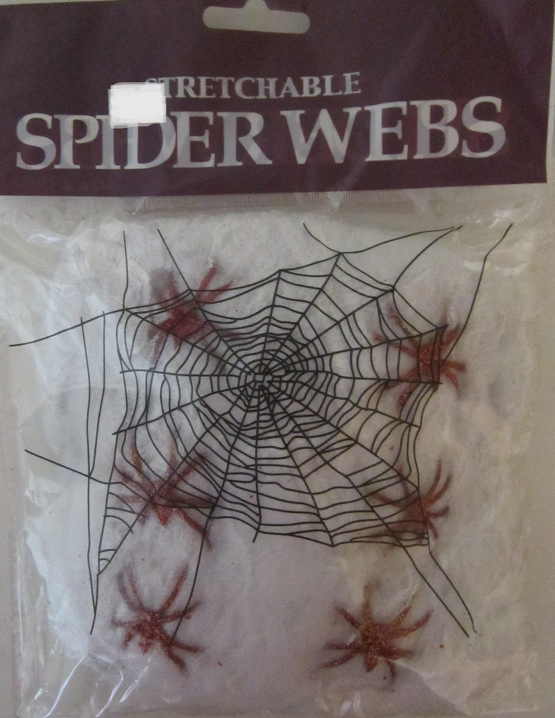 Halloween Spinnennetz weiß