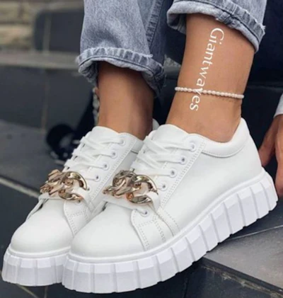 Ladies platform fashion sneakers