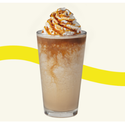 Icy Italian caramel coffee smoothie (Starbucks) 