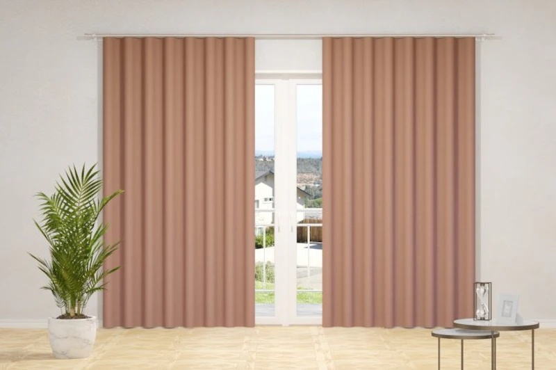 Curtain fabrics - SUNOUT, (back side of fabrics woven in white color), in 85 colors, width - 1,50 m.)