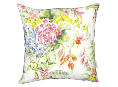 Cushion cover - Hydrangea, printed in multicolor, 45x45 cm., with zipper