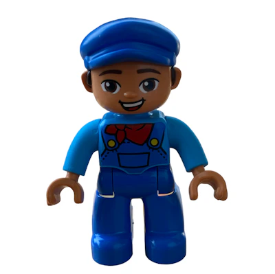 Lokführer blau mit Halstuch