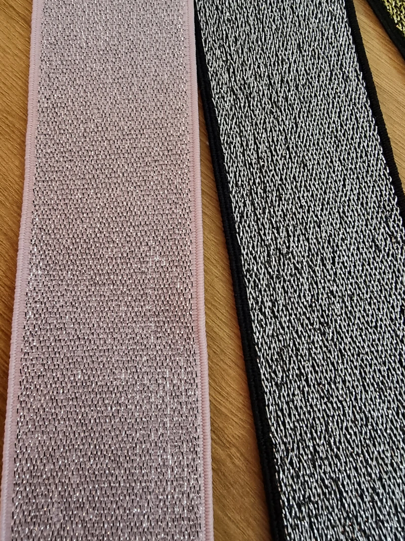 Elastik Band Lurex, 4cm breit