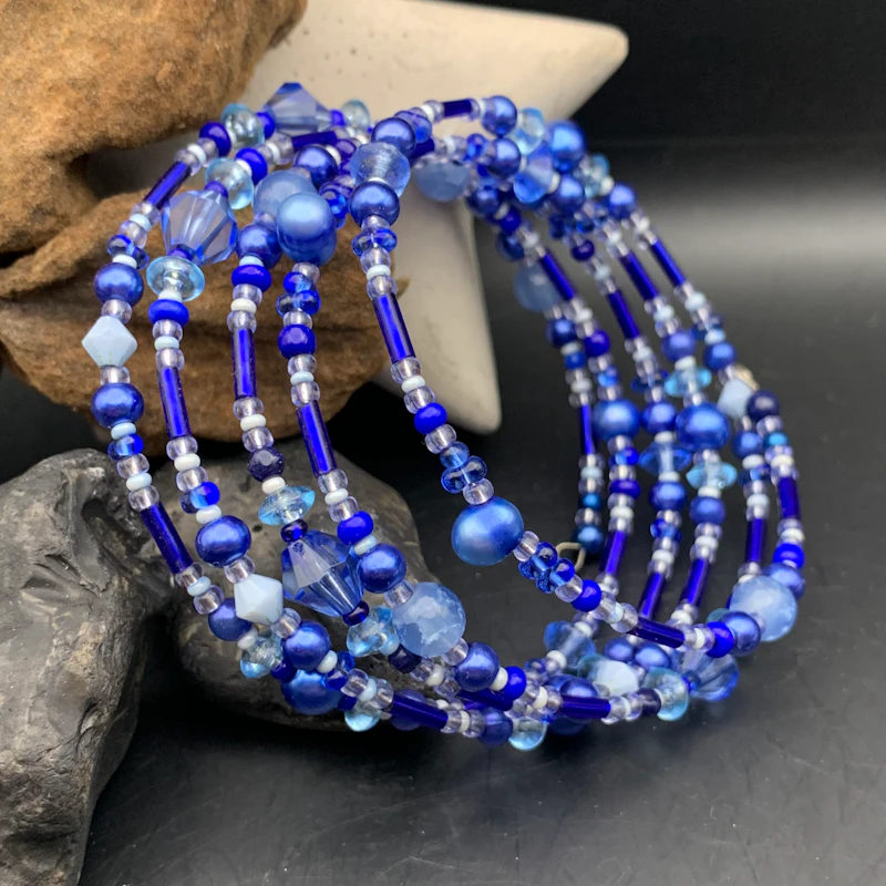 Memory wire - 5 varv, BRIGHT BLUE