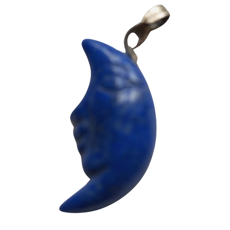 Lapislazuli Mond Anhänger Einzelstück.