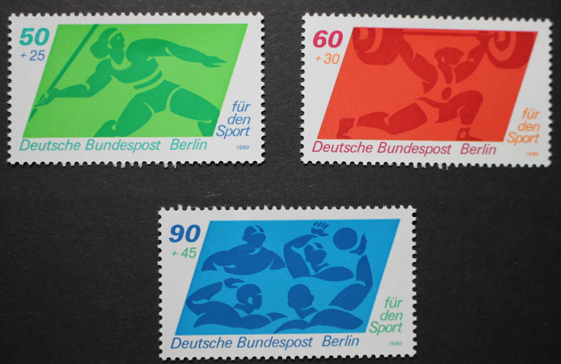 Briefmarken Berlin 1980: 621-623, Sporthilfe 1980, postfrisch