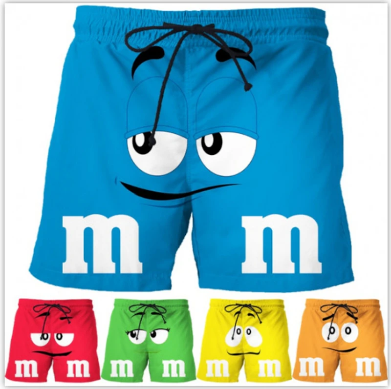 Funny Cartoon 3d Print Shorts 