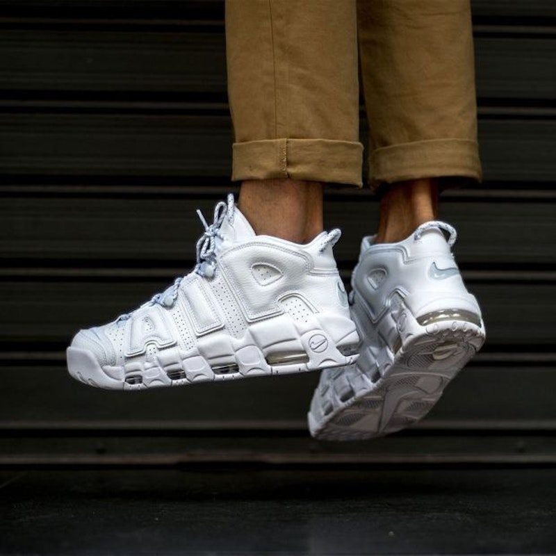 Nike Air Uptempo White on White