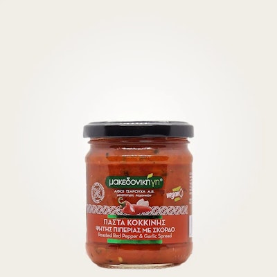Gerösteter Roter Paprika Aufstrich mit Knoblauch 200 g - Makedoniki Gi