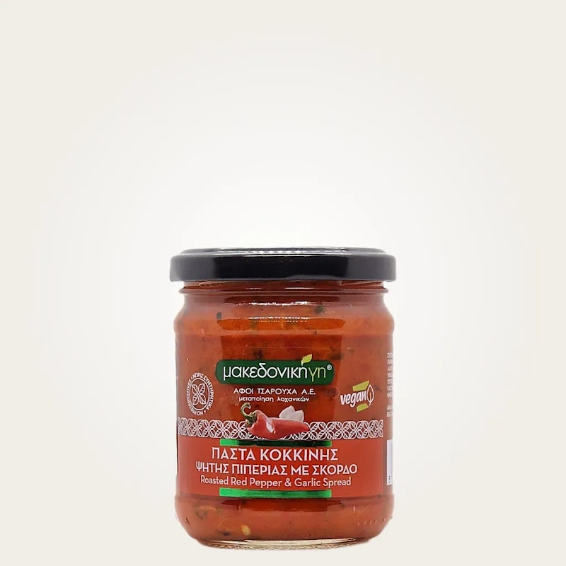 Gerösteter Roter Paprika Aufstrich mit Knoblauch 200 g - Makedoniki Gi