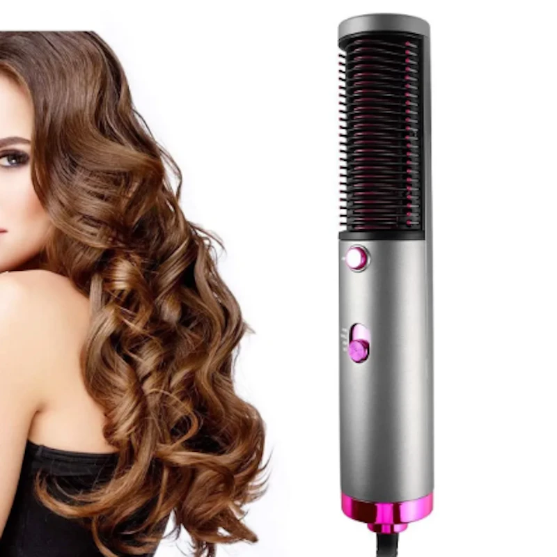New Hot Air Hair Dryer Brush 3 In 1 Hair Blow Dryer Straightener Volumizer Negative Ion Styler Comb Kit For Wet Dry Hair