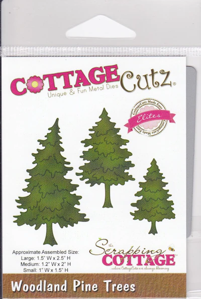 Cottage Cutz®  Die cut - Schablonenset "Woodland Pine Trees"
