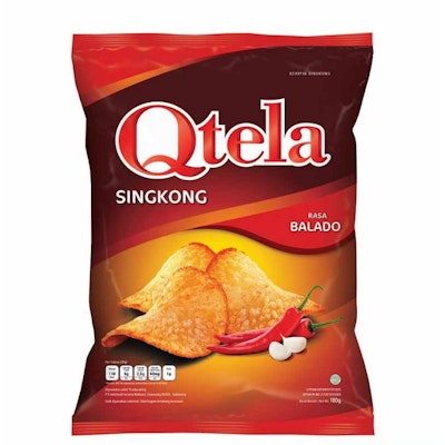 Qtela singkong rasa balado (Indomarket)