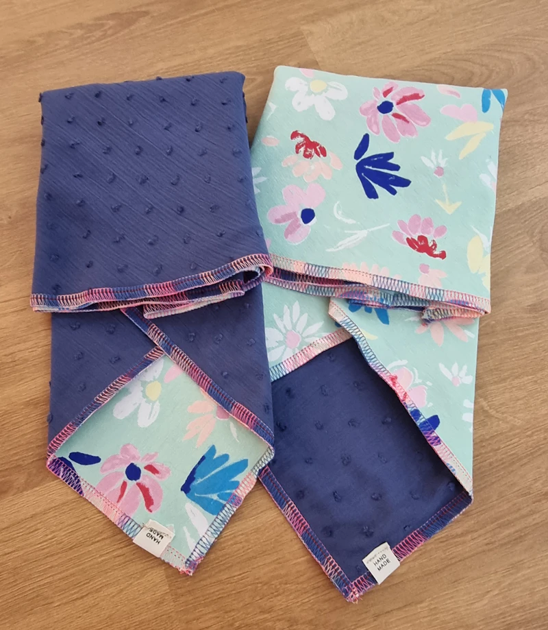 Dreieckstücher 12-24 Monate, 0,60m x 0,43m