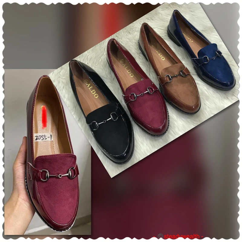 Aldo sleek Shoe- Black, Gold, Wine - Size: 37-43