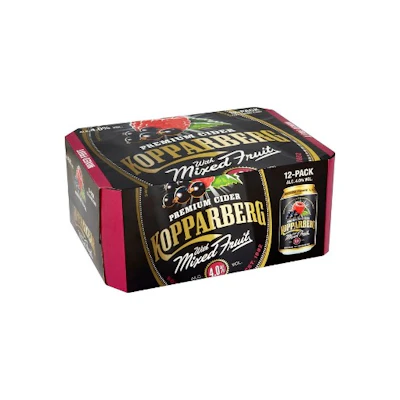 Kopparberg Mixed Fruit Cider Cans 12 x 330ml