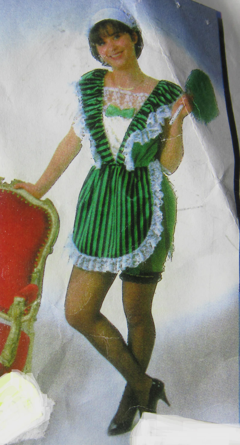 Kostüm Stubenmädchen grün Gr.40